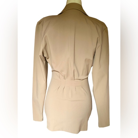 NULLE PART AILLEURS BAUDURET PARIS JACKET SKIRT SET SUIT ELASTIC 1980s VINTAGE - Picture 7 of 7